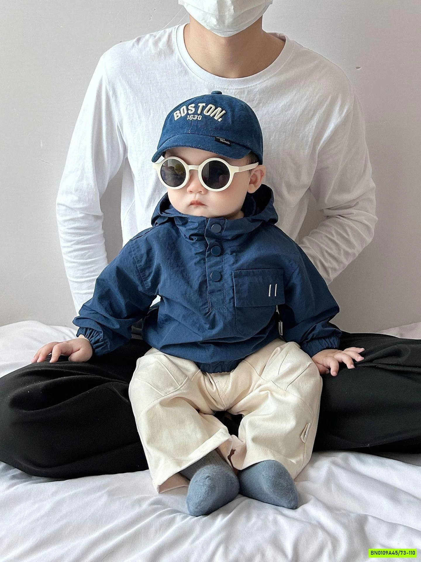 ÁO KHOÁC GIÓ LIỀN MŨ SZ NHÍ