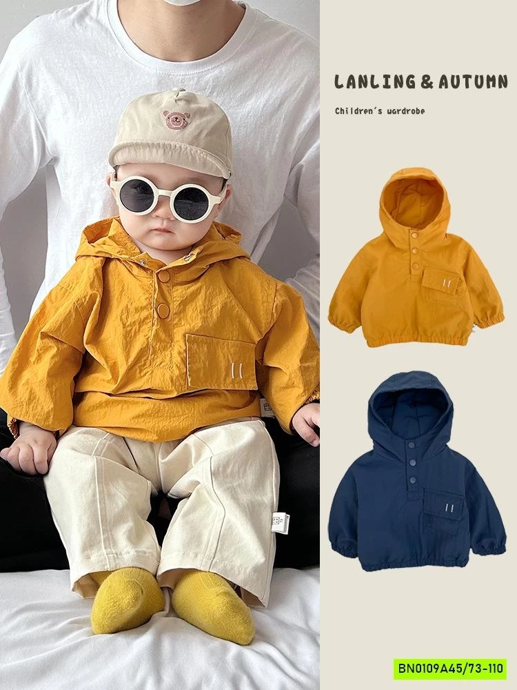 ÁO KHOÁC GIÓ LIỀN MŨ SZ NHÍ