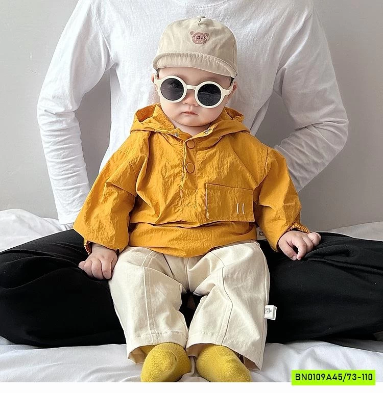 ÁO KHOÁC GIÓ LIỀN MŨ SZ NHÍ