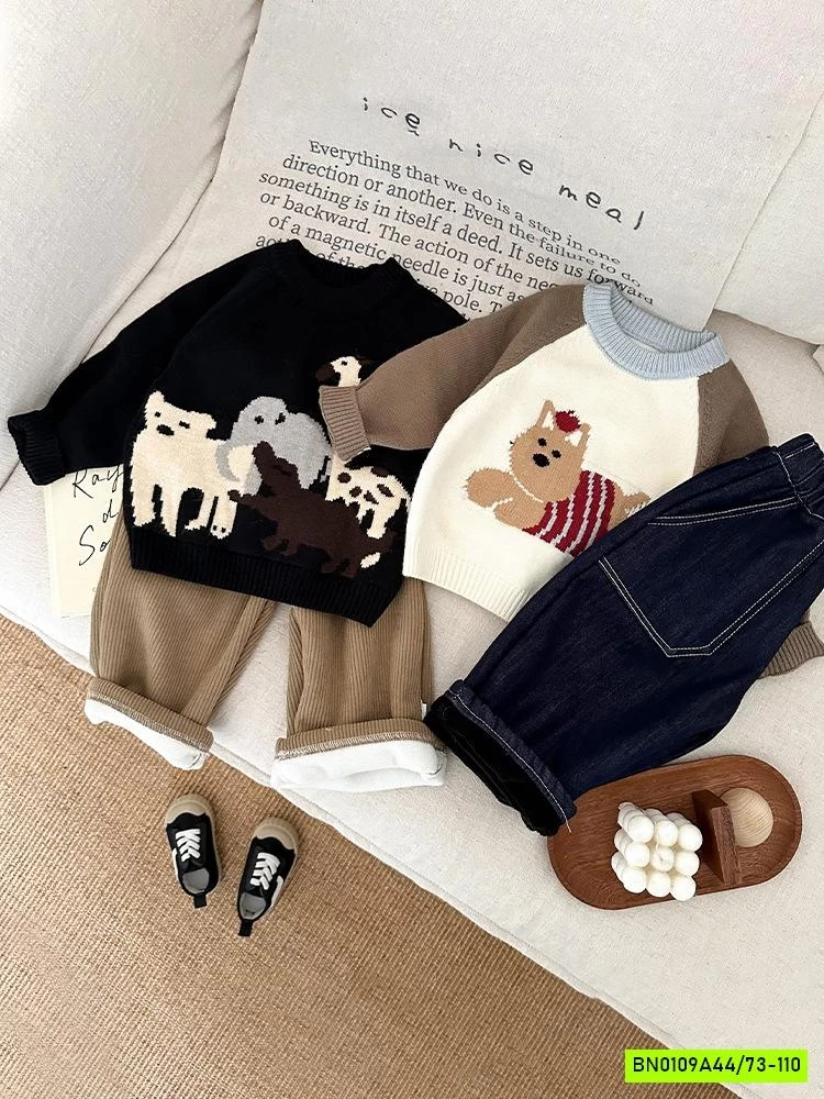 ÁO LEN HÌNH ĐỘNG VẬT SZ NHÍ