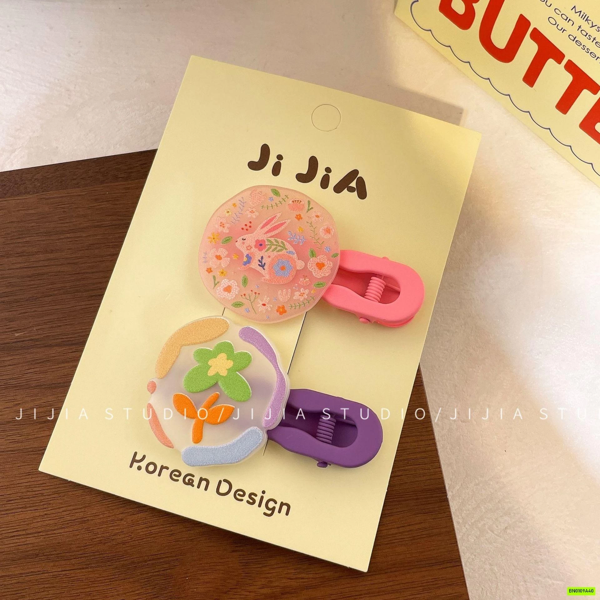 SET 2 KẸP TÓC HỌA TIẾT BIGSIZE