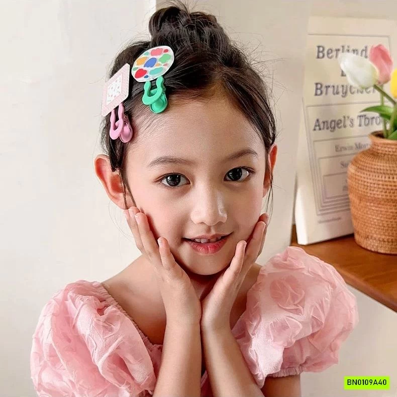 SET 2 KẸP TÓC HỌA TIẾT BIGSIZE