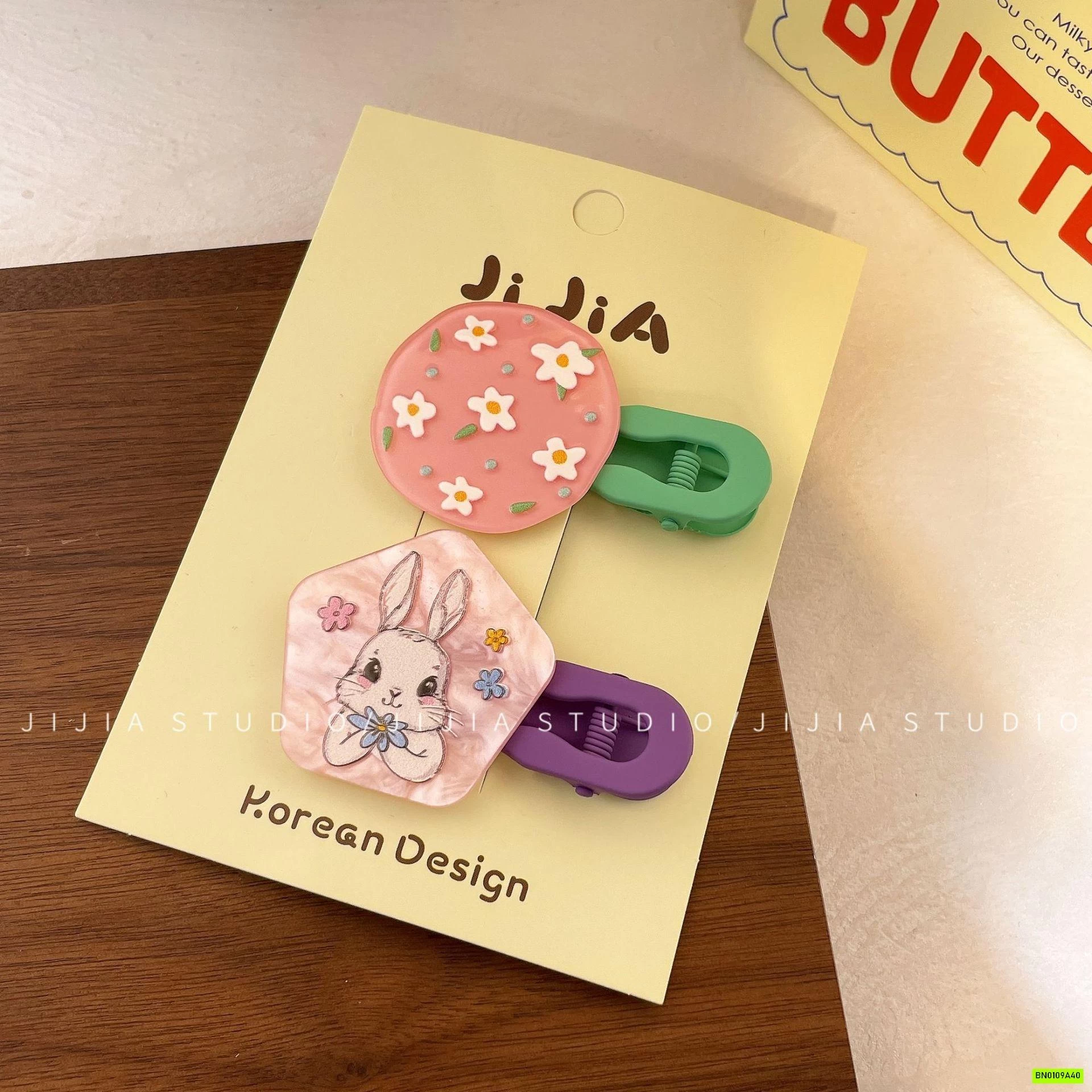 SET 2 KẸP TÓC HỌA TIẾT BIGSIZE