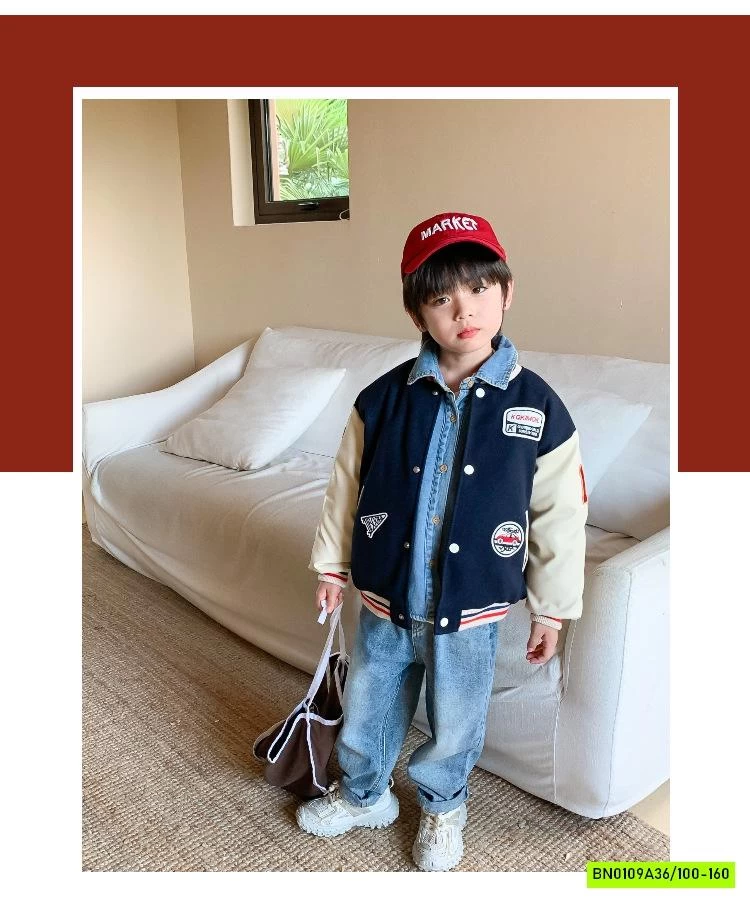 ÁO BOMBER BÓNG CHÀY CHO BÉ