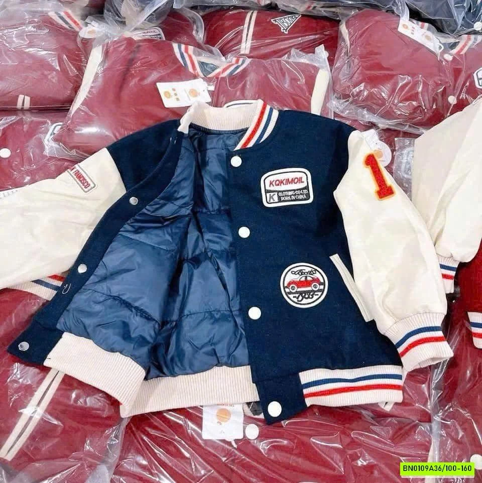 ÁO BOMBER BÓNG CHÀY CHO BÉ