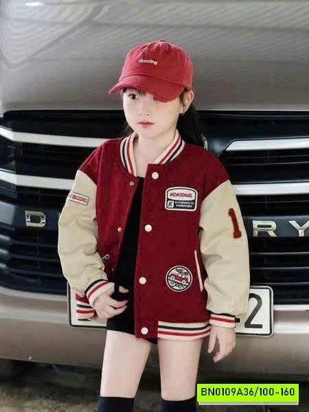ÁO BOMBER BÓNG CHÀY CHO BÉ