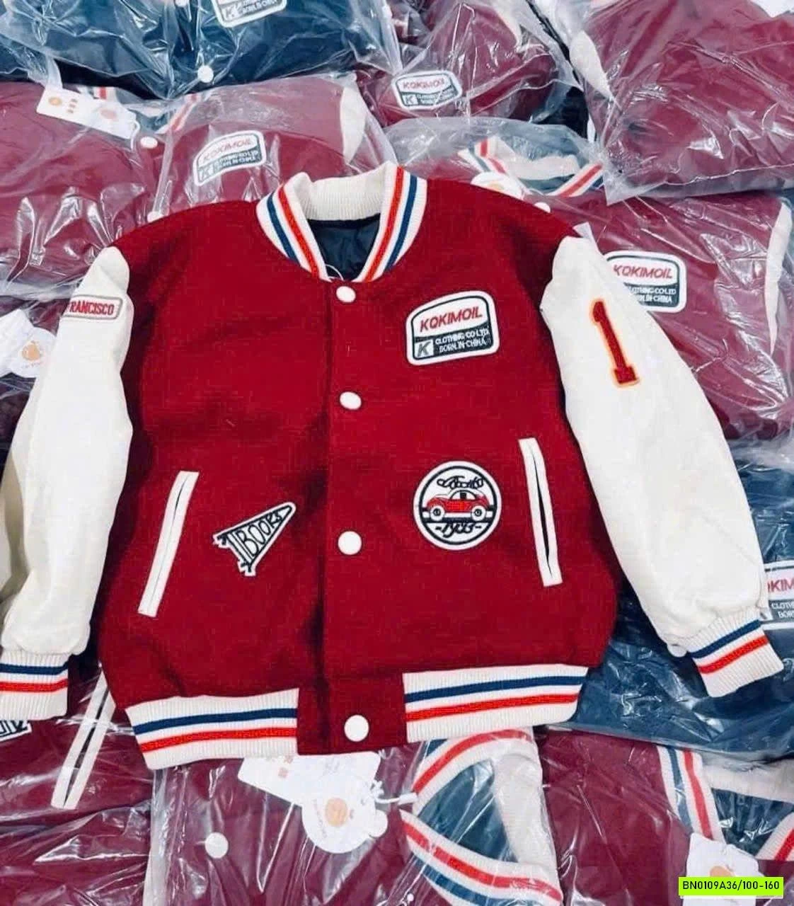 ÁO BOMBER BÓNG CHÀY CHO BÉ