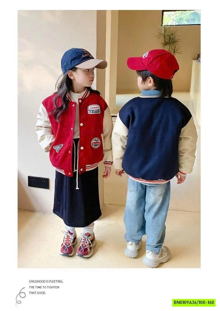 ÁO BOMBER BÓNG CHÀY CHO BÉ