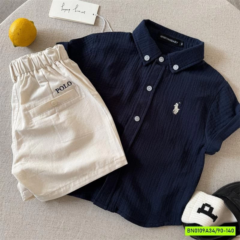 SHORT 50736 THÊU LOGO NGỰA