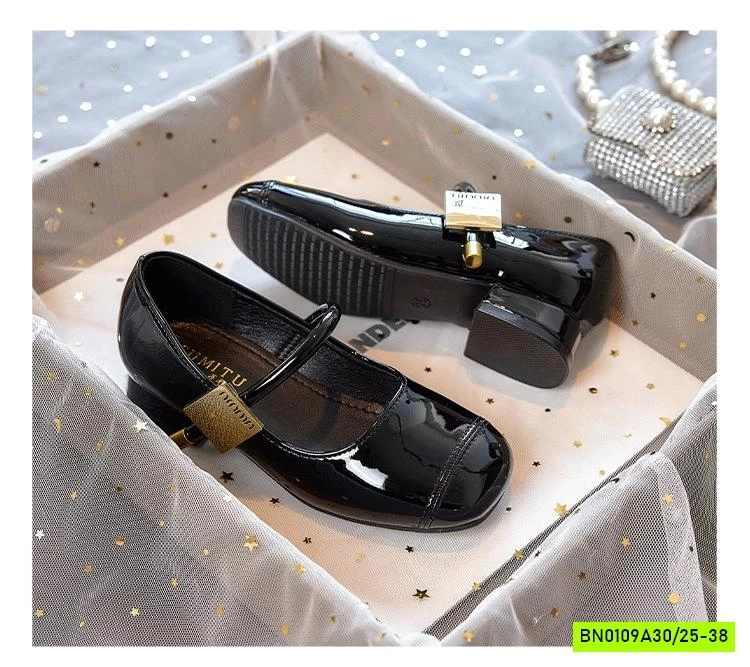 GIÀY BÚP BÊ DA BÓNG TAG VÀNG