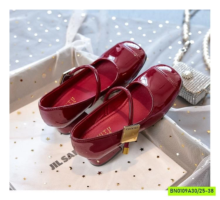 GIÀY BÚP BÊ DA BÓNG TAG VÀNG