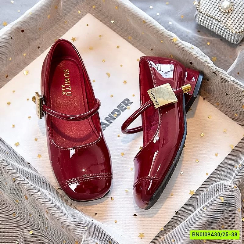 GIÀY BÚP BÊ DA BÓNG TAG VÀNG