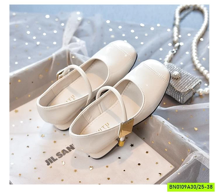 GIÀY BÚP BÊ DA BÓNG TAG VÀNG