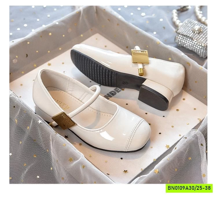 GIÀY BÚP BÊ DA BÓNG TAG VÀNG