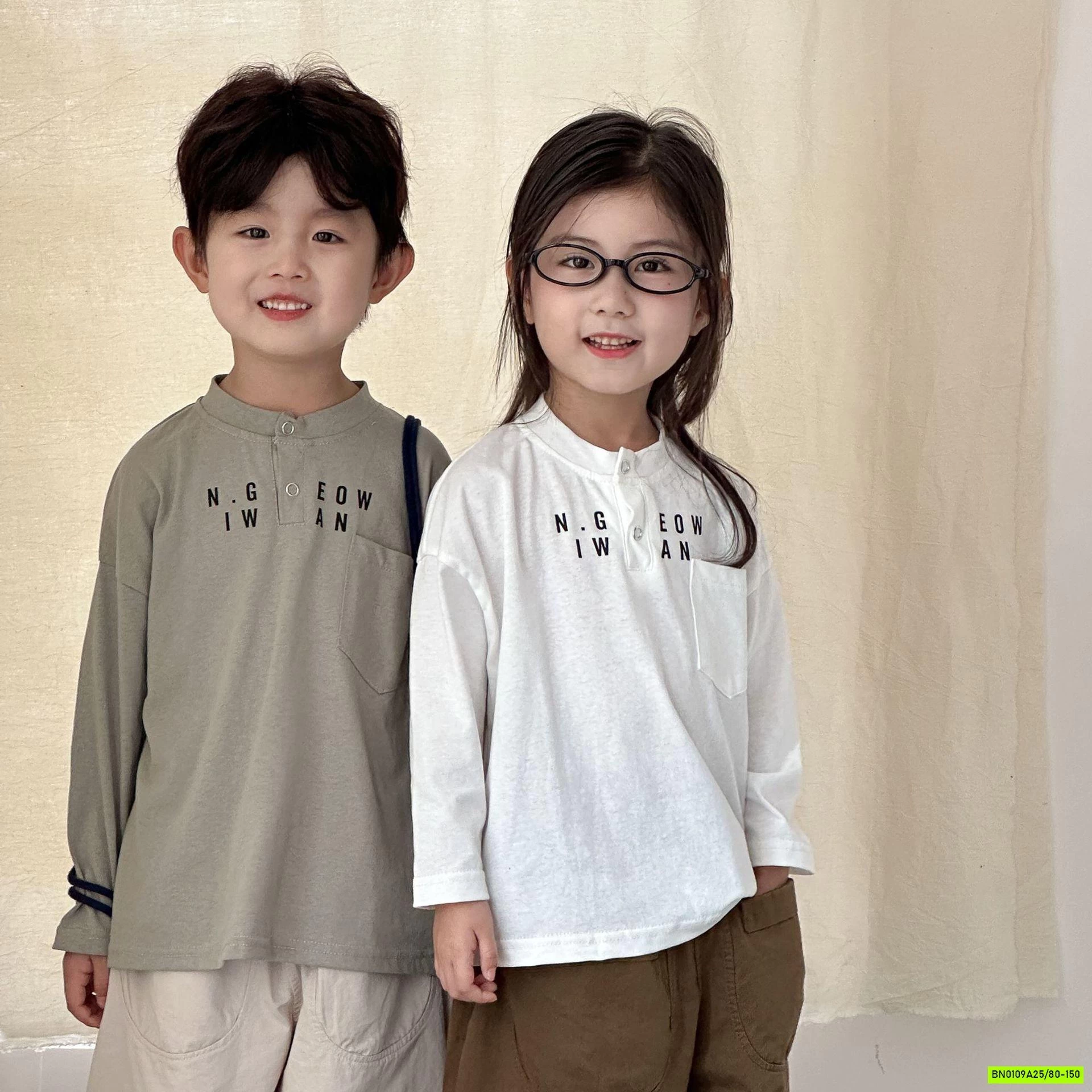 ÁO THUN CỔ TRỤ IN CHỮ