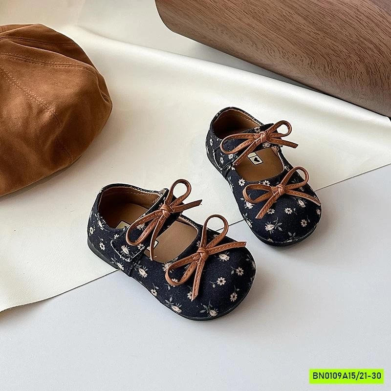 GIÀY BÚP BÊ HOA NHÍ GẮN NƠ