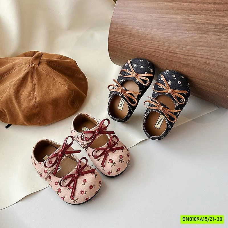 GIÀY BÚP BÊ HOA NHÍ GẮN NƠ