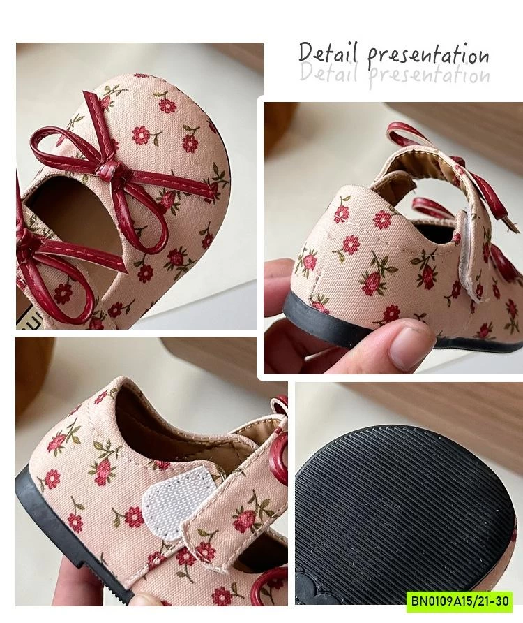 GIÀY BÚP BÊ HOA NHÍ GẮN NƠ