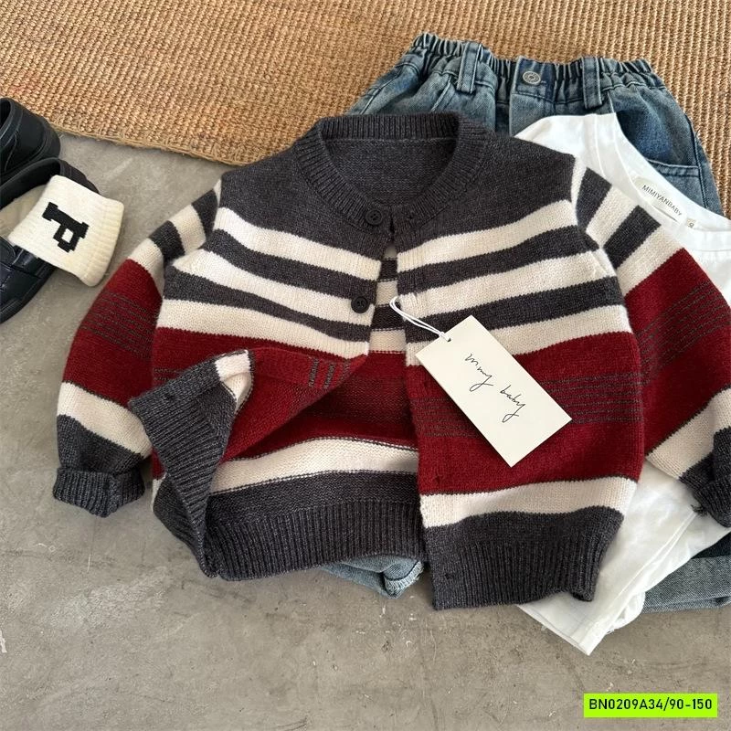 KHOÁC LEN KẺ PHỐI MÀU 7815 MMY