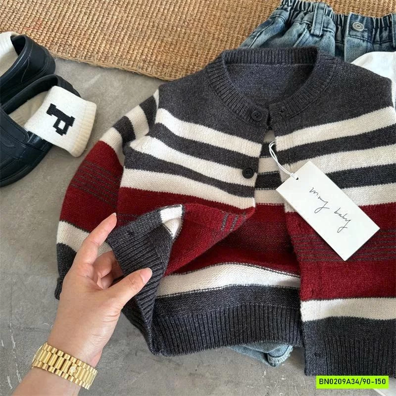 KHOÁC LEN KẺ PHỐI MÀU 7815 MMY