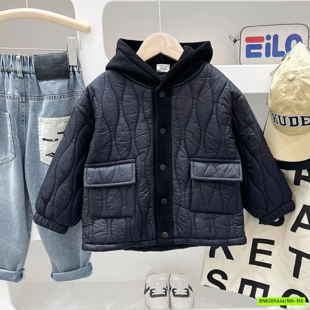 KHOÁC PHAO TRẦN TRÁM LIỀN MŨ COTTON KAKADY