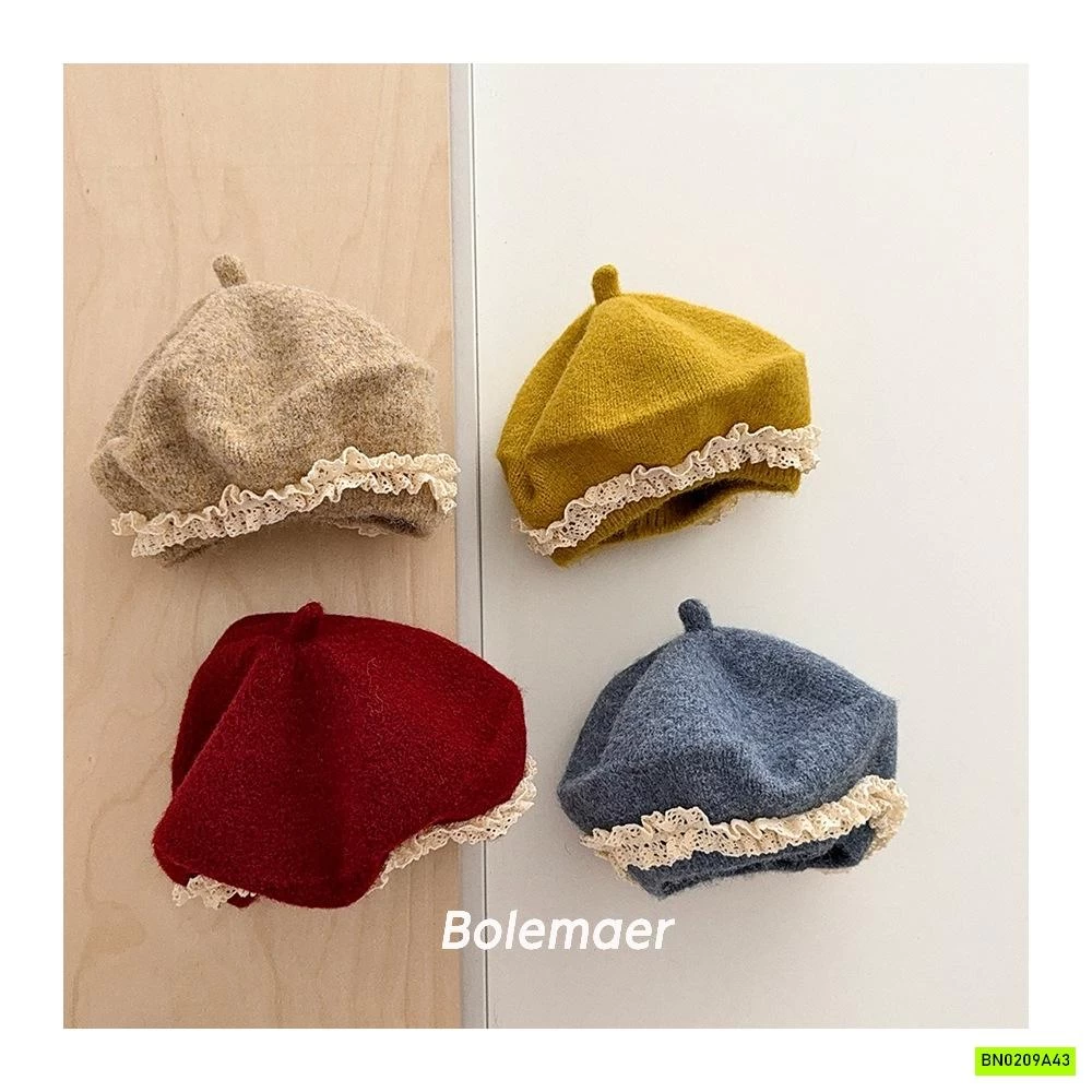 MŨ NỒI LEN VIỀN REN