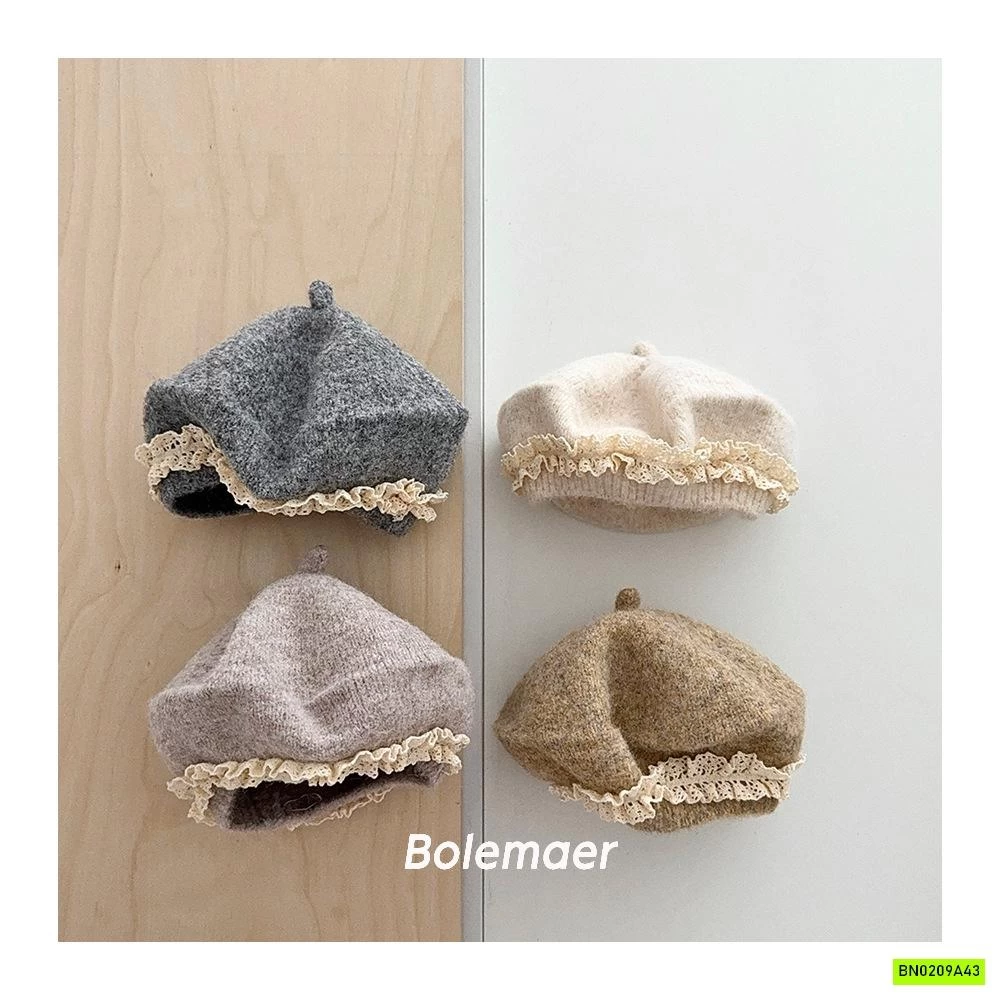 MŨ NỒI LEN VIỀN REN