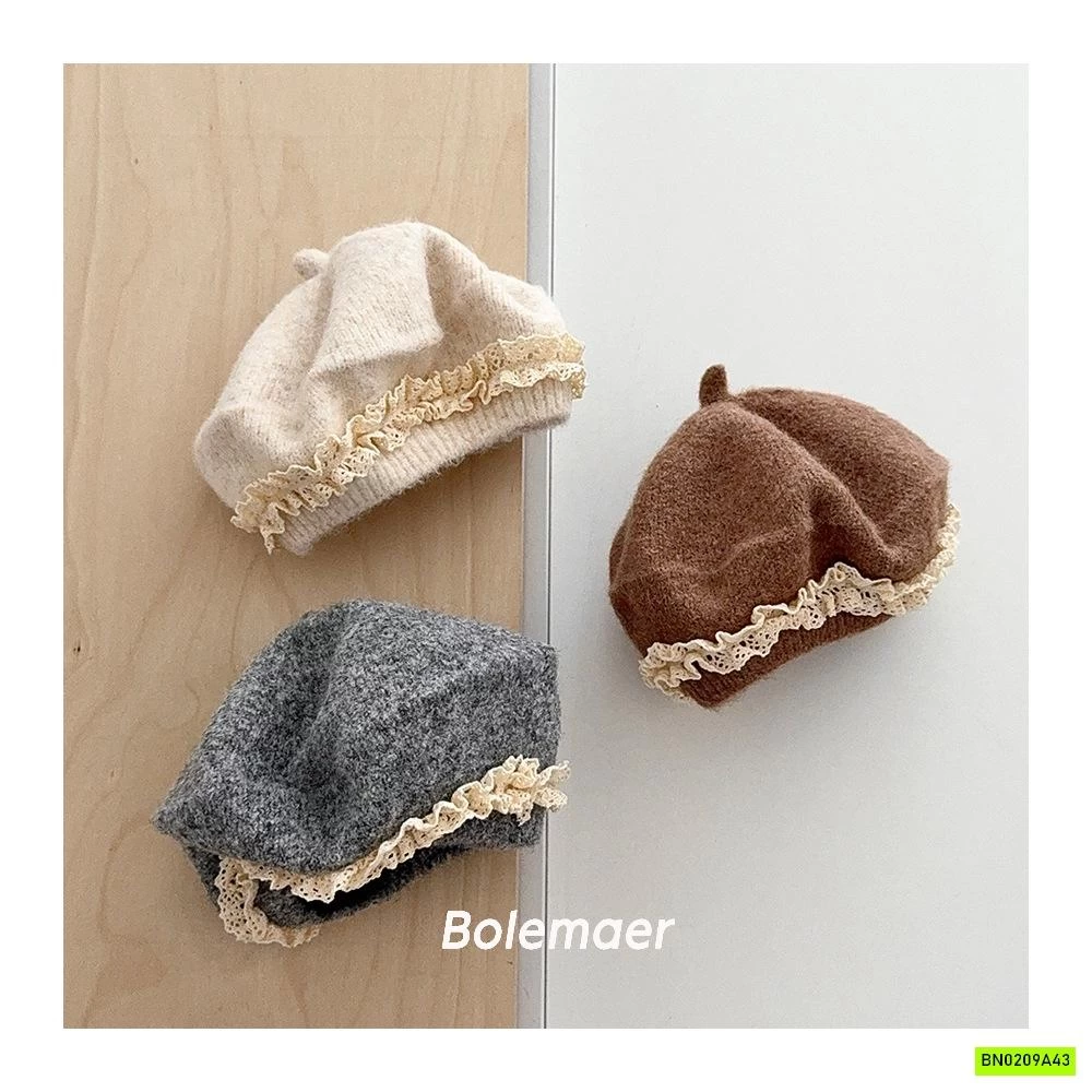 MŨ NỒI LEN VIỀN REN