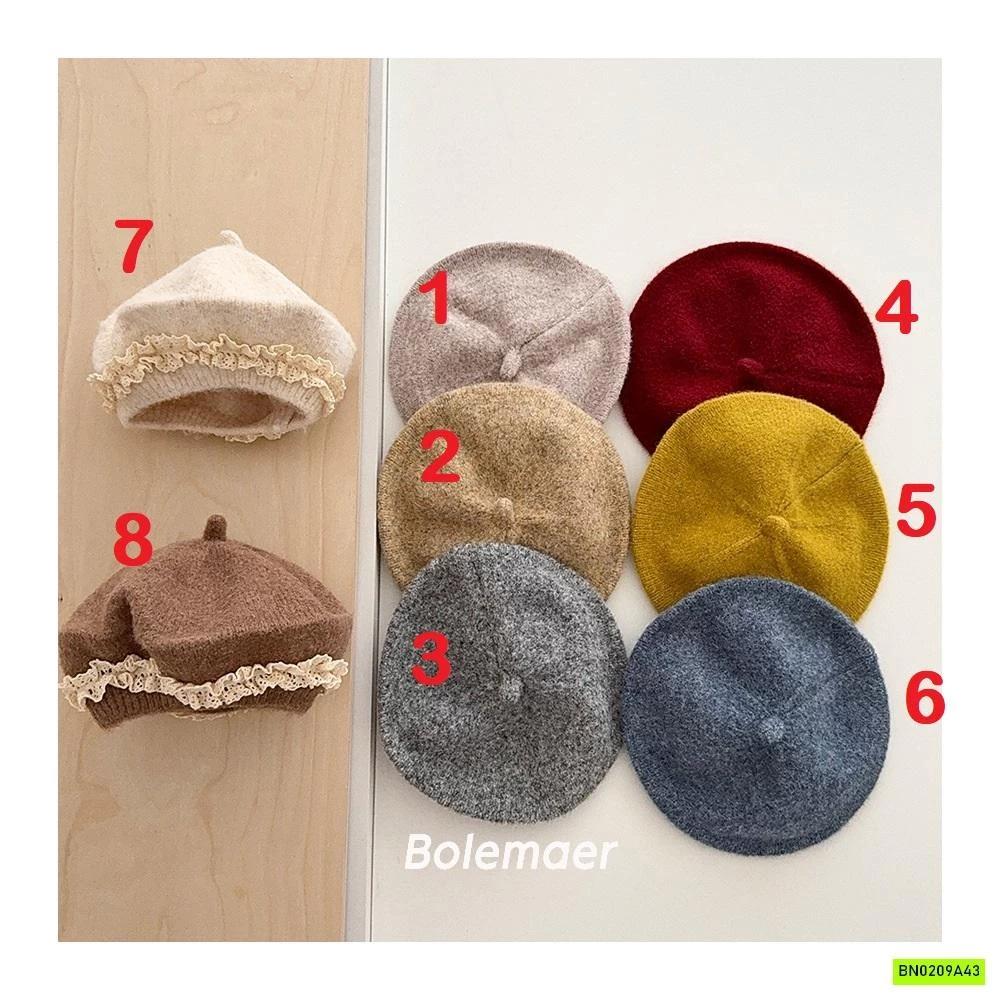 MŨ NỒI LEN VIỀN REN