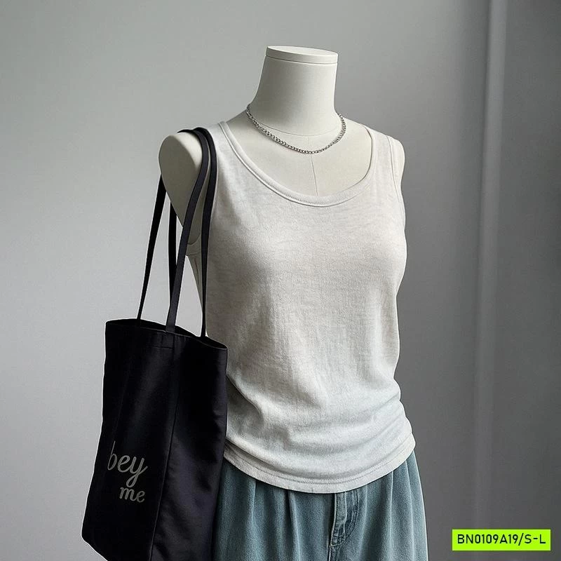 ÁO THUN GIẤY SÁT NÁCH CỔ TRÒN