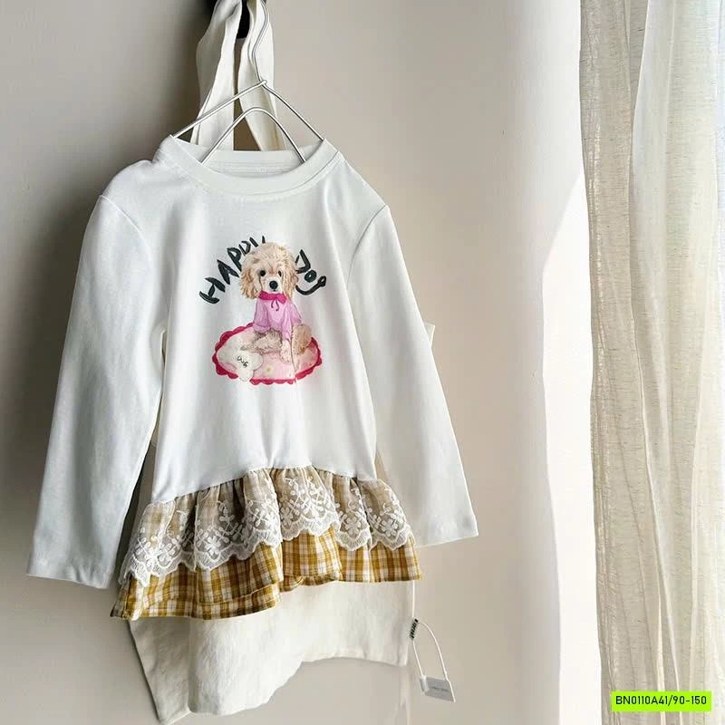 ÁO THUN PHỐI VIỀN REN