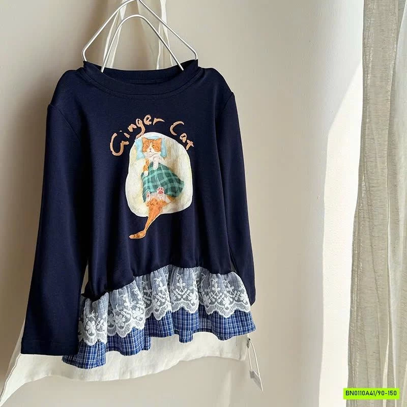 ÁO THUN PHỐI VIỀN REN