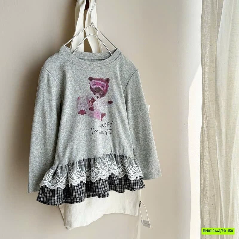 ÁO THUN PHỐI VIỀN REN