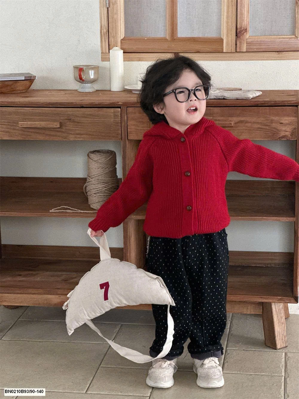 ÁO LEN DỆT TRƠN MÀU LIỄN MŨ CHO BÉ