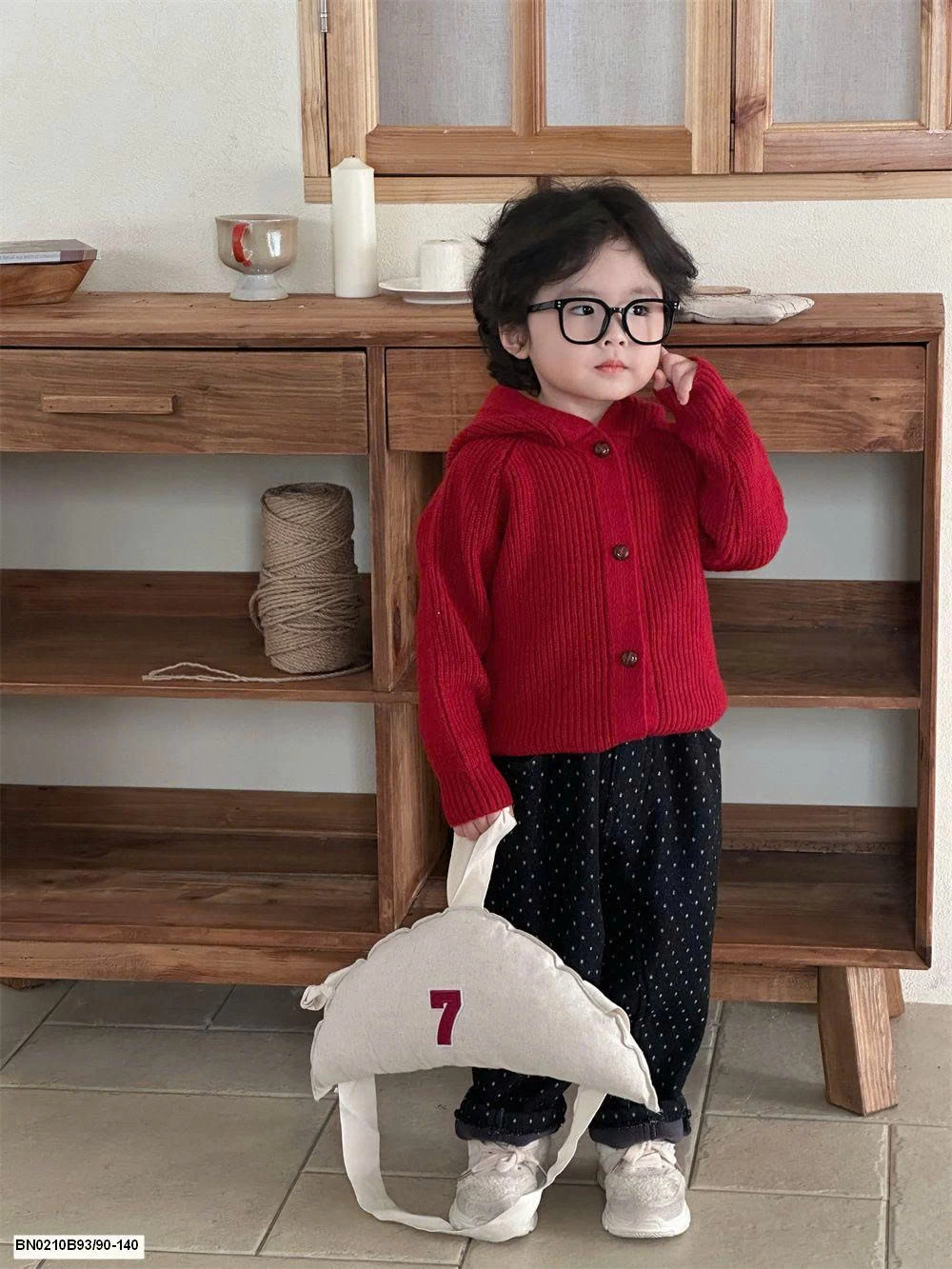 ÁO LEN DỆT TRƠN MÀU LIỄN MŨ CHO BÉ