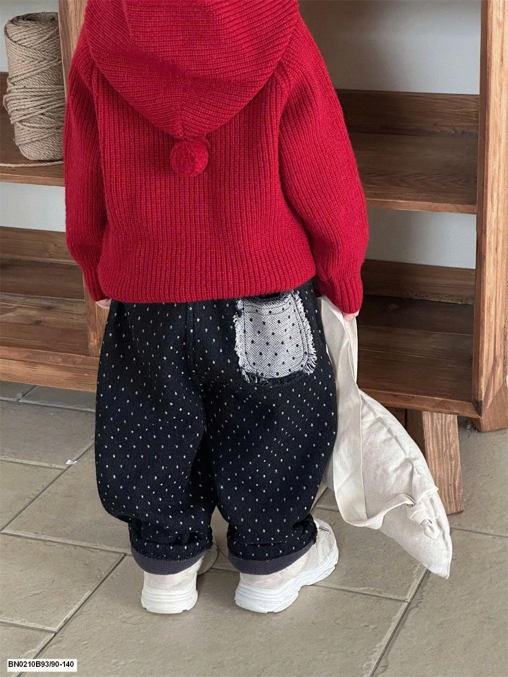 ÁO LEN DỆT TRƠN MÀU LIỄN MŨ CHO BÉ