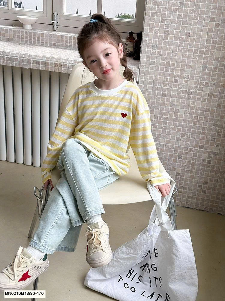 ÁO THUN KẺ DÀI TAY AMBB  25B065