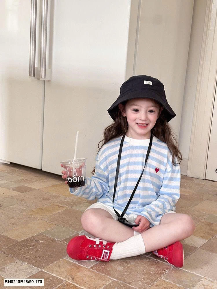 ÁO THUN KẺ DÀI TAY AMBB  25B065