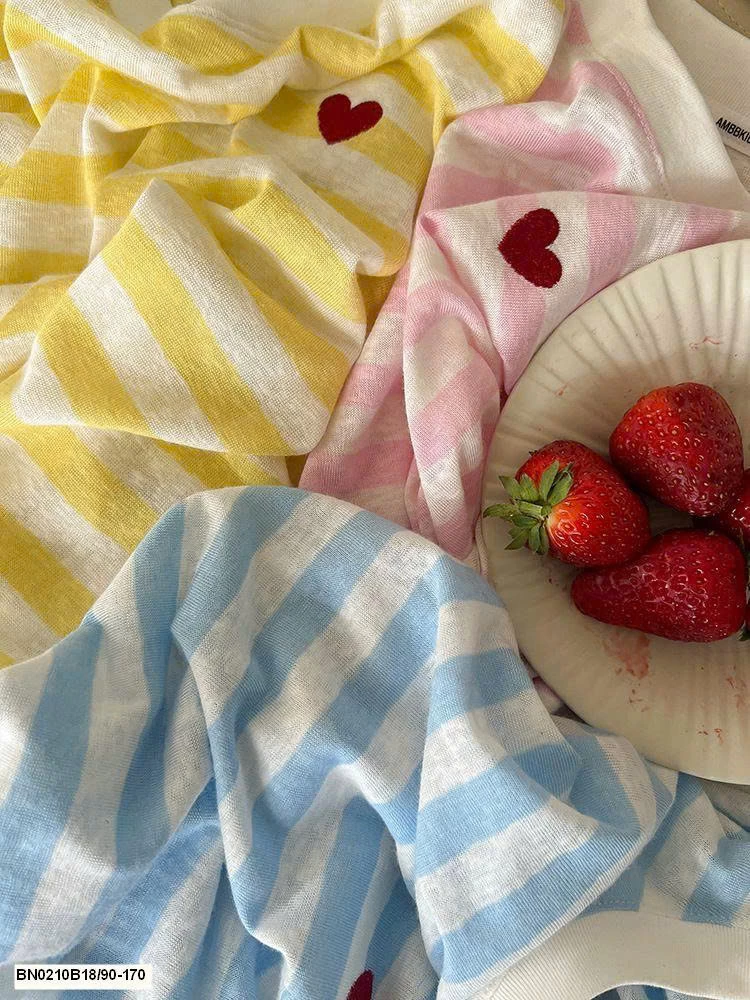 ÁO THUN KẺ DÀI TAY AMBB  25B065