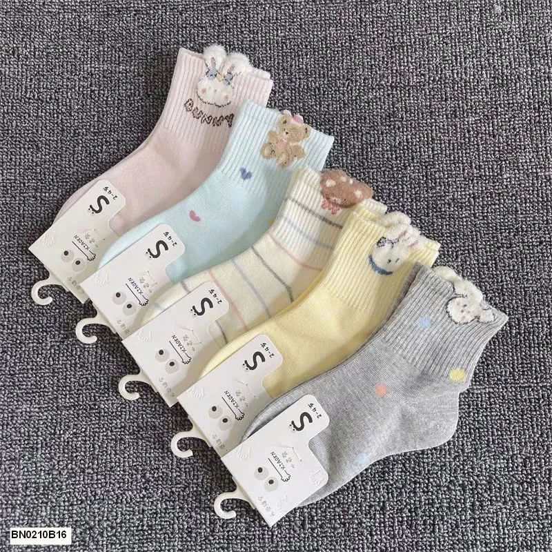 SET 5Đ TẤT KITTY BÉ GÁI