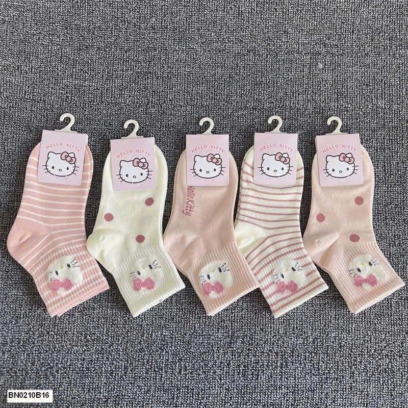 SET 5Đ TẤT KITTY BÉ GÁI