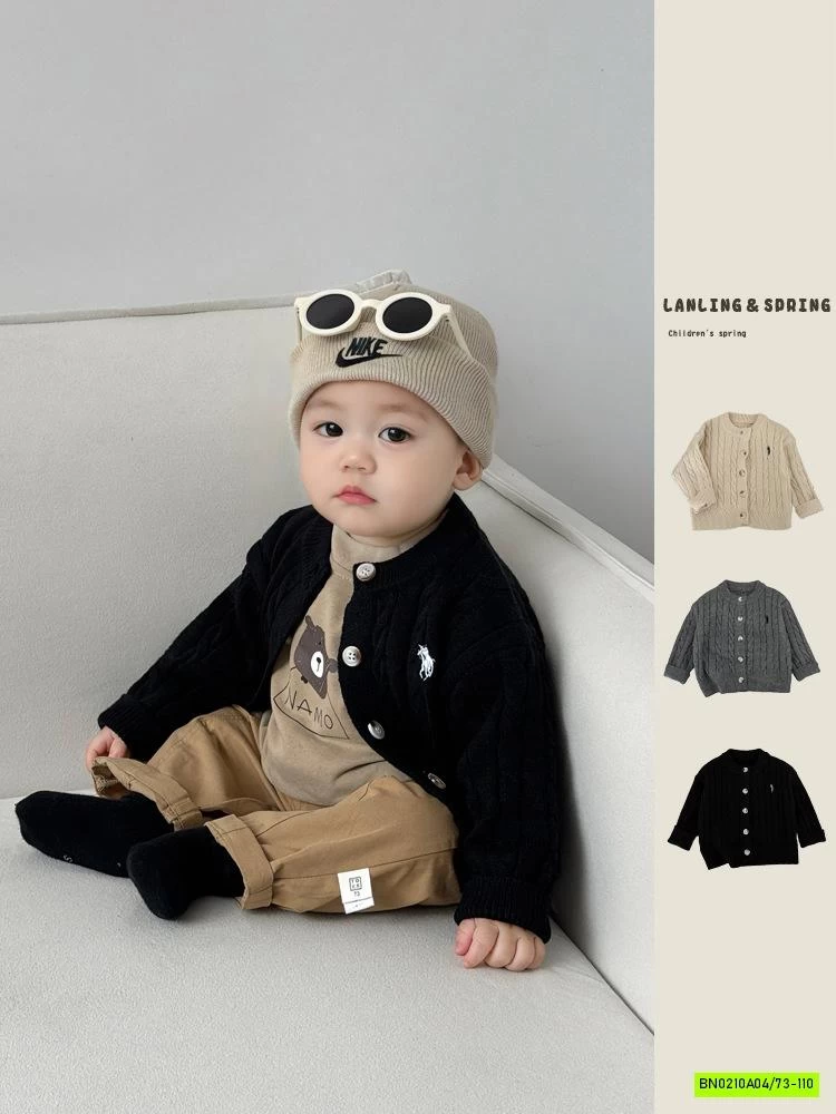 KHOÁC LEN VẶN THỪNG THÊU LOGO