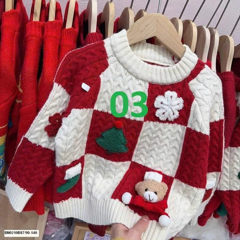 ÁO LEN NOEL CHO BÉ NHÀ Ningli