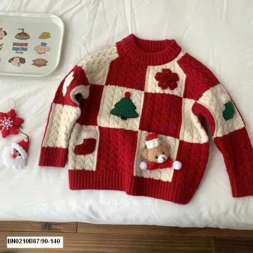 ÁO LEN NOEL CHO BÉ NHÀ Ningli