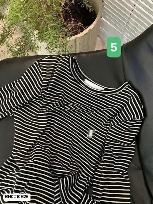 ÁO THUN KẺ DÀI TAY CHO NỮ