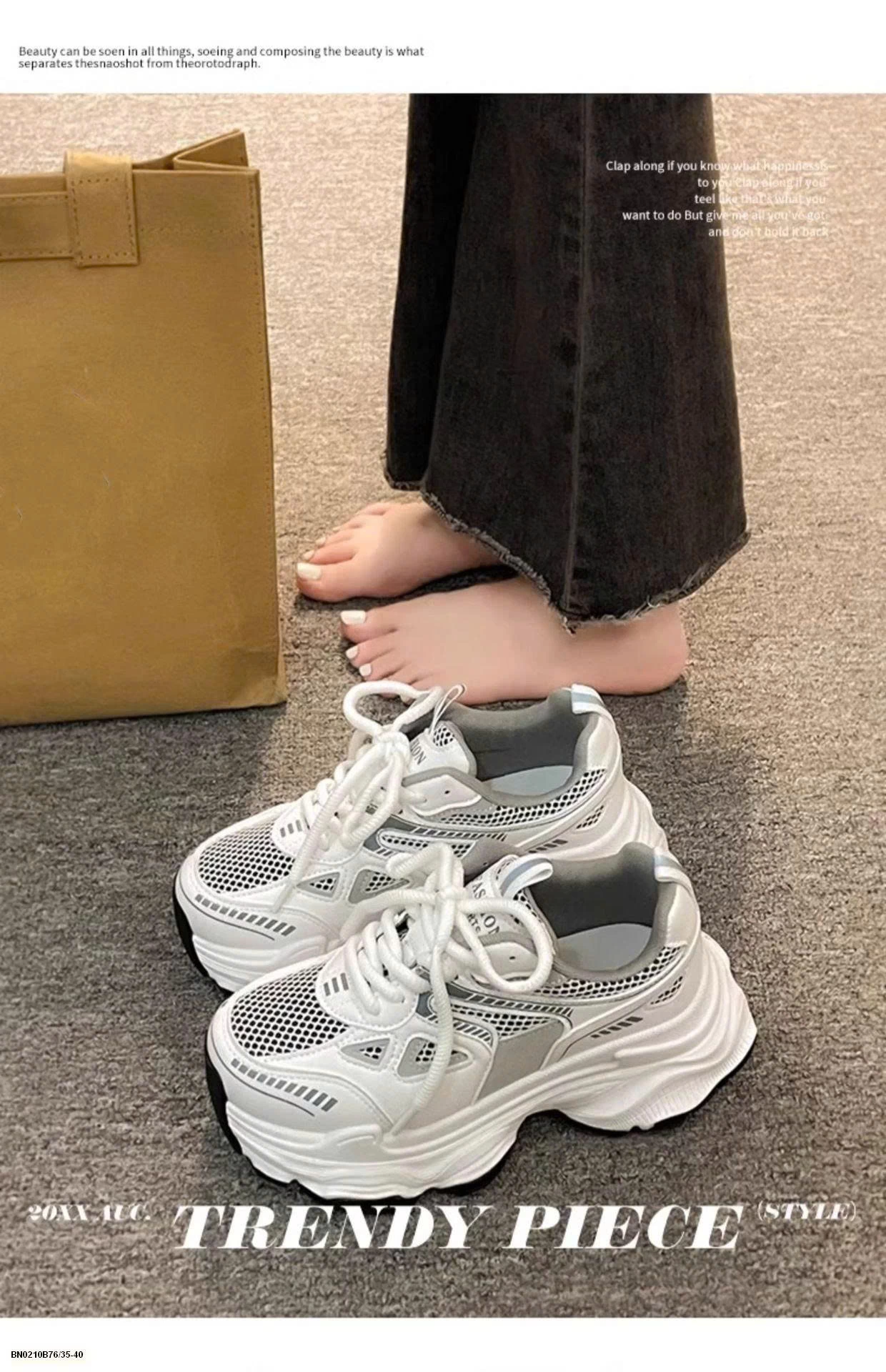 GIÀY THỂ THAO ĐẾ CAO THOÁNG KHÍ