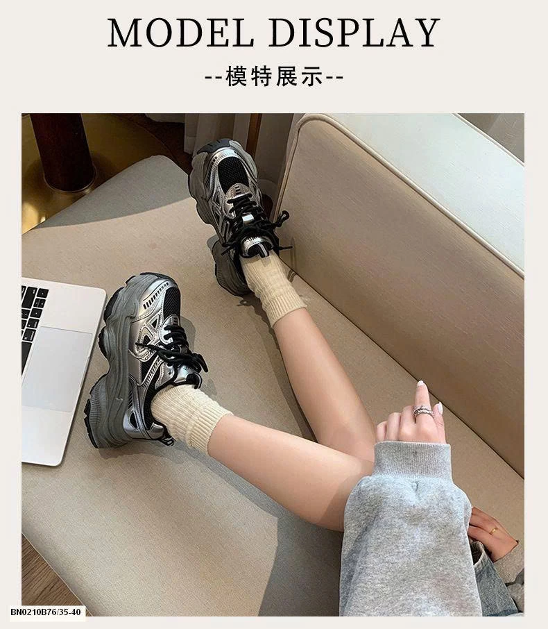 GIÀY THỂ THAO ĐẾ CAO THOÁNG KHÍ