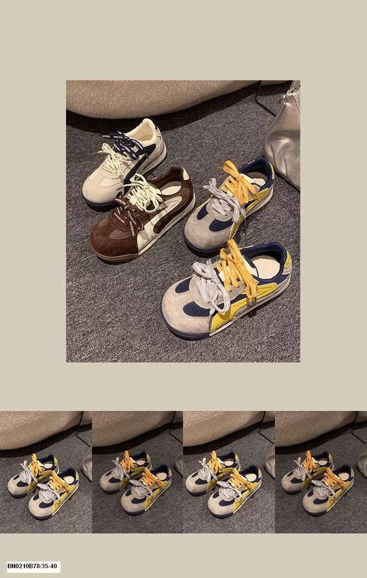 GIÀY THỂ THAO ĐẾ BÁNH MỲ PHỐI MÀU