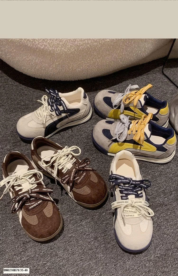 GIÀY THỂ THAO ĐẾ BÁNH MỲ PHỐI MÀU