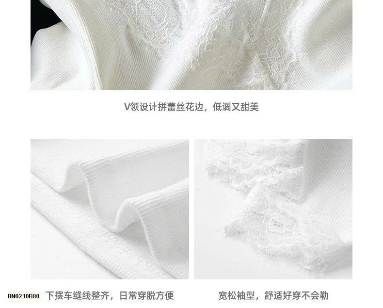 ÁO THUN DÀI TAY PHỐI REN